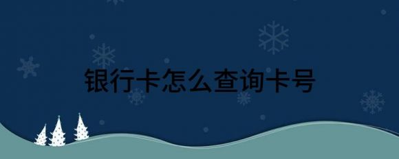 银行卡怎么查询卡号（支付宝查询银行卡号仅需3步）